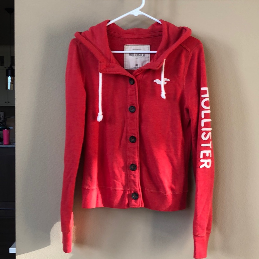 Hollister button up hoodie